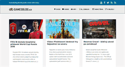 Desktop Screenshot of gamesblog.cz