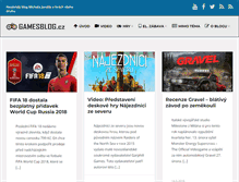 Tablet Screenshot of gamesblog.cz